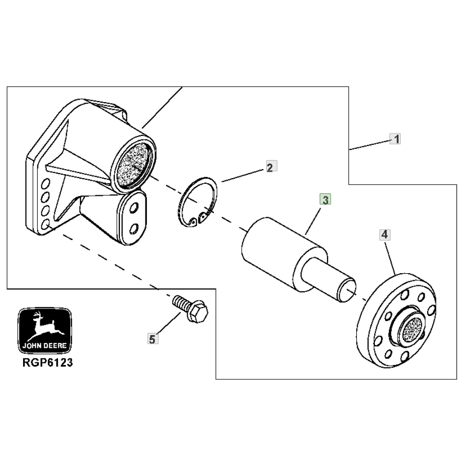 Деталь для трактора JD JohnDeere, номер детали подшипника R116621