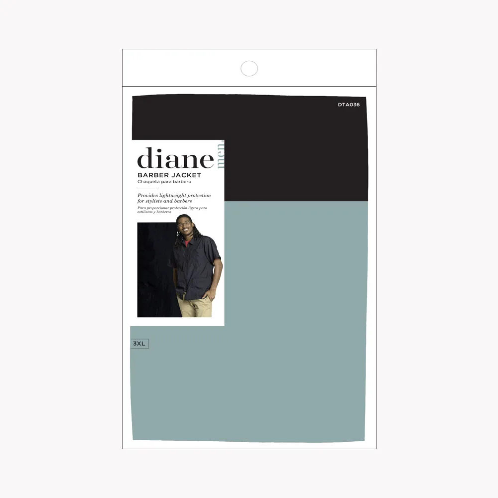 
DIANE BLACK 3XL ZIPPERED PROFESSIONAL JACKET 