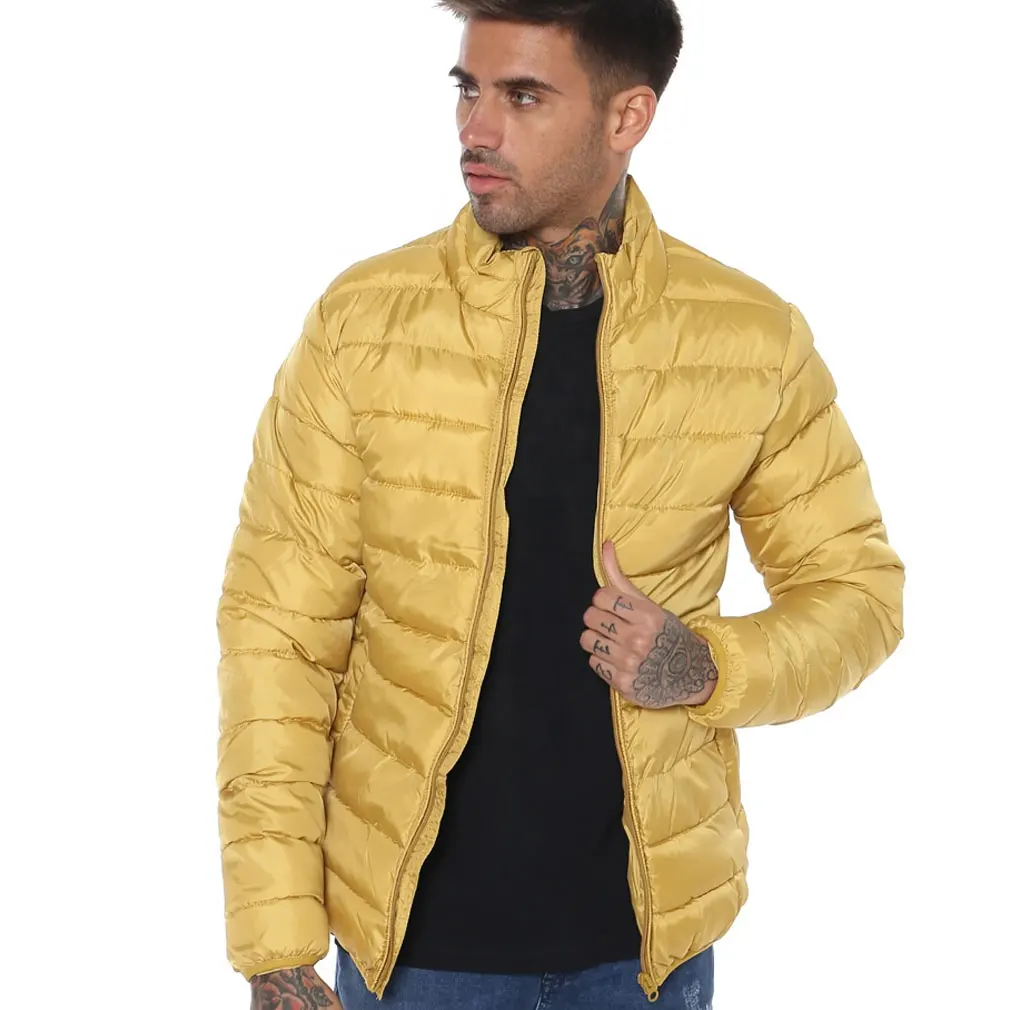 
 Фабричная распродажа, Мужская сверхлегкая Зимняя пуховая куртка с капюшоном и логотипом заказчика  