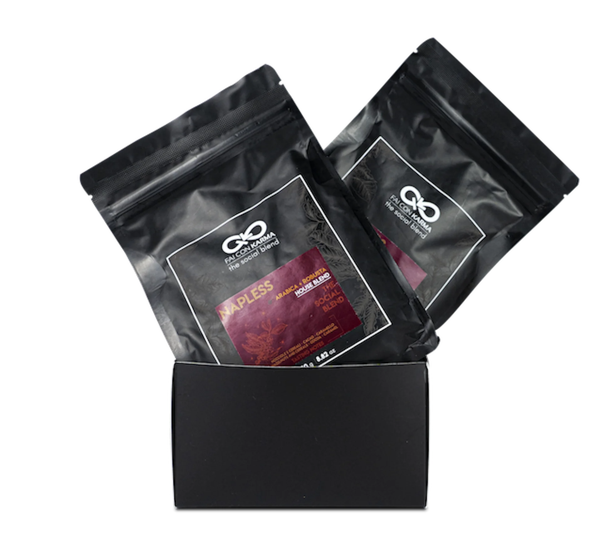 High Quality Coffee MADE IN ITALY 100% Ethic and Sustainable -  HOUSE BLEND, Arabica e Robusta - Box 2x250 gr GRANI ESPRESSO