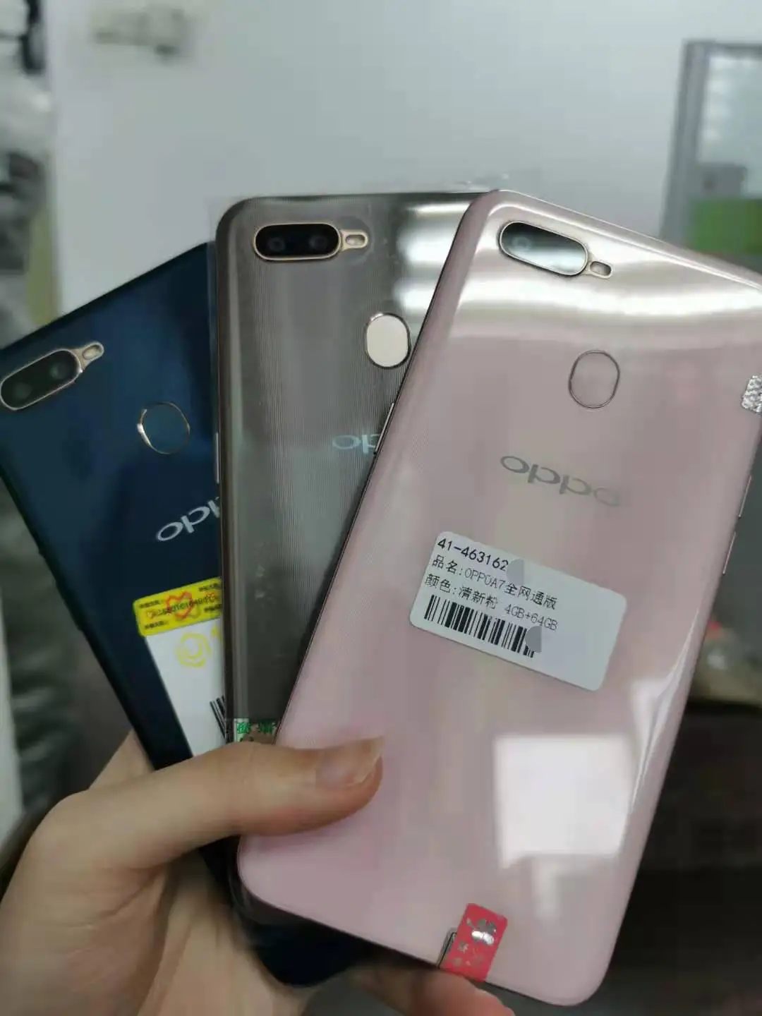 Wholesale Oppo A7 Original high quality 4GB+64GB 6.2 inch Snapdragon android 4G mobile fone low price used oppo smartphone