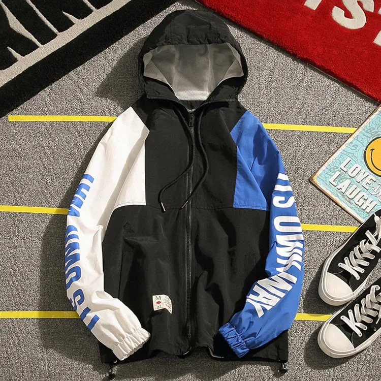 Waterproof Outdoor Hoodie Windbreaker Pullover Jacket Soft Clothing Casual Plain OEM Pockets Spring Shell SKL Technics Item Time