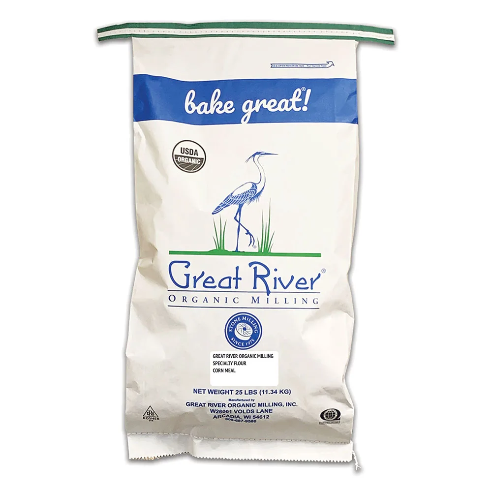 Great River Organic Milling Organic Specialty Cornmeal, 25 lb (Pack of 1) Cornmeal Bread, Flour