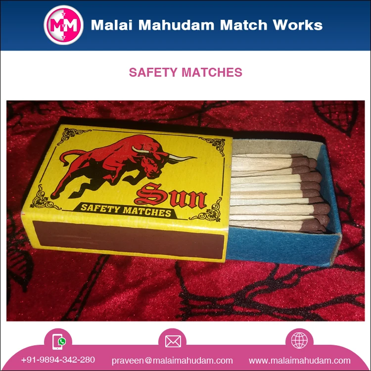 Professional Manufacturer Selling Safety Matches with Long Wooden Sticks at Low Price