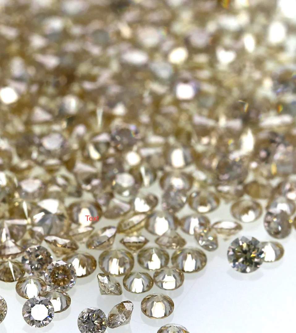 C4 C5 TLB 0.7 to 3.3 MM Brown Color Natural Round Cut Diamond Champagne Diamonds