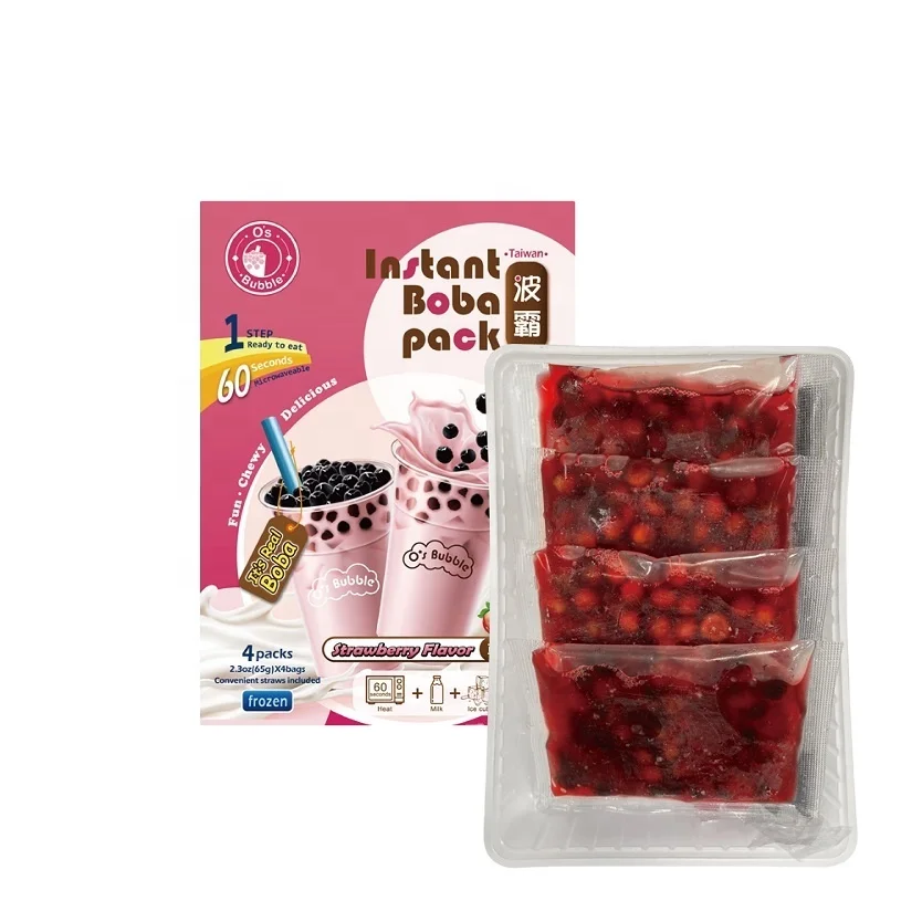 Most Delicious Strawberry Flavor Topping Boba
