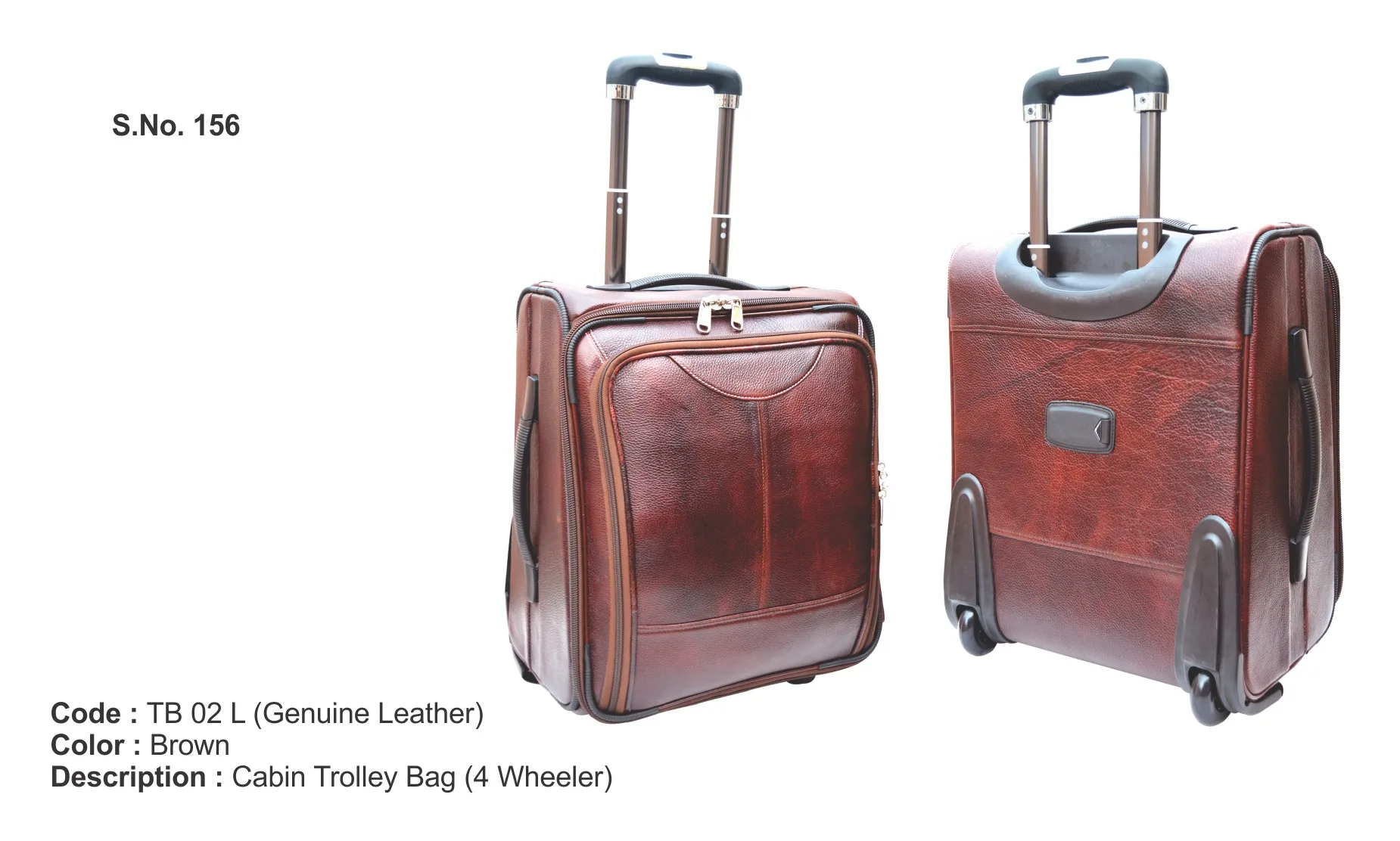 Best Factory Wholesale High Quality Genuine Leather Trolley Travel Luggage Suitcases and Bags Genuine Leather Leather Suitcases