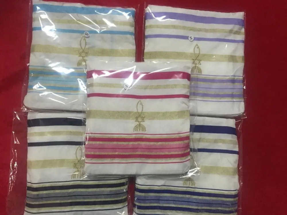 stock Israel Tallit Prayer Shawl from polyester Jewish