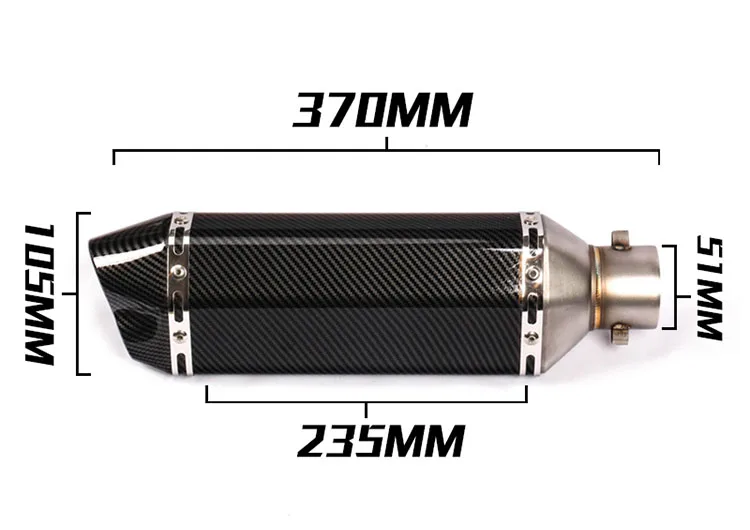 dirt bike 450cc silencer for bullet motorcycle exhaust pipe