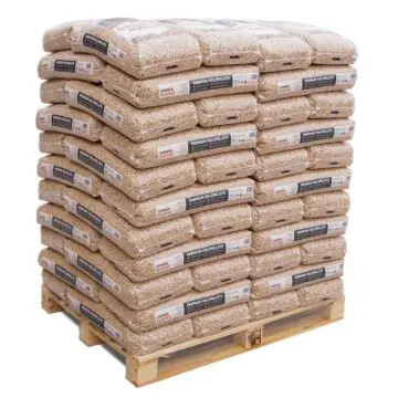 Manufacturer Of Wood Pellets For Sale Pine Wood Pellet 6mm 15KG Bags europe prices cheap