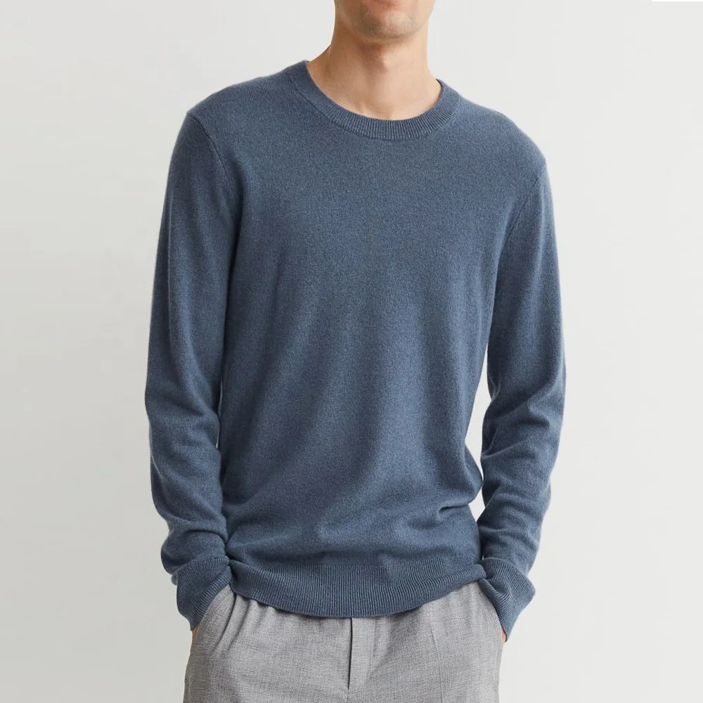 Customized Thick Cashmere Wool Winter Sweater for Men  Jumper 2021 Fashion Round Neck  Sweater