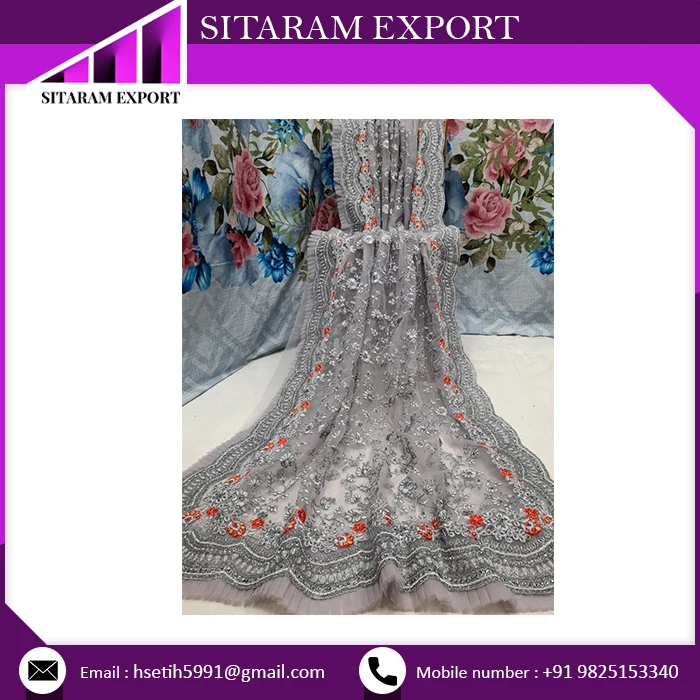 Latest Designs For Wedding Wear Beautiful Meenakari On Soft Net Saree Buy at Low Price