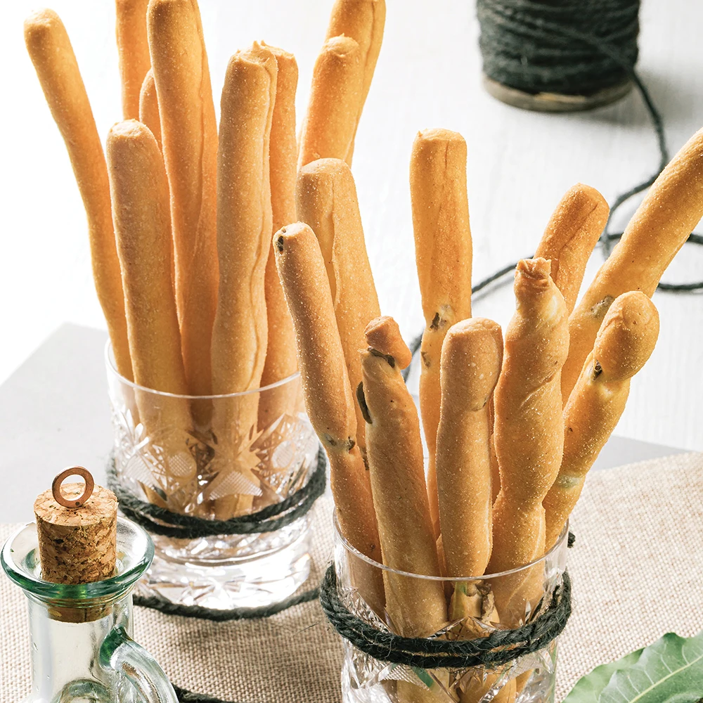 HIGH QUALITY EASY BAG TRAY SHORT ROSEMARY CRISPY BREADSTICKS