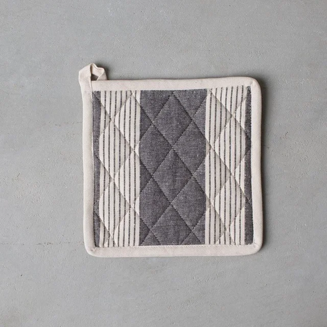 Wholesale Custom Printed Pot Holder Double 100% Cotton Oven Mitts For Home Hotels Restaurents Baking With Pockets Customized