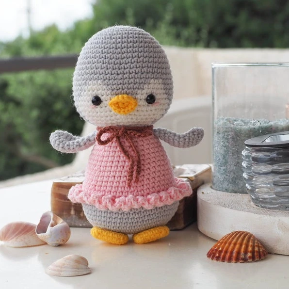Handmade Kids Crochet Safe for Baby Cute Lovely Penguins Amigurumi Made in Vietnam Baby Crochet Toys
