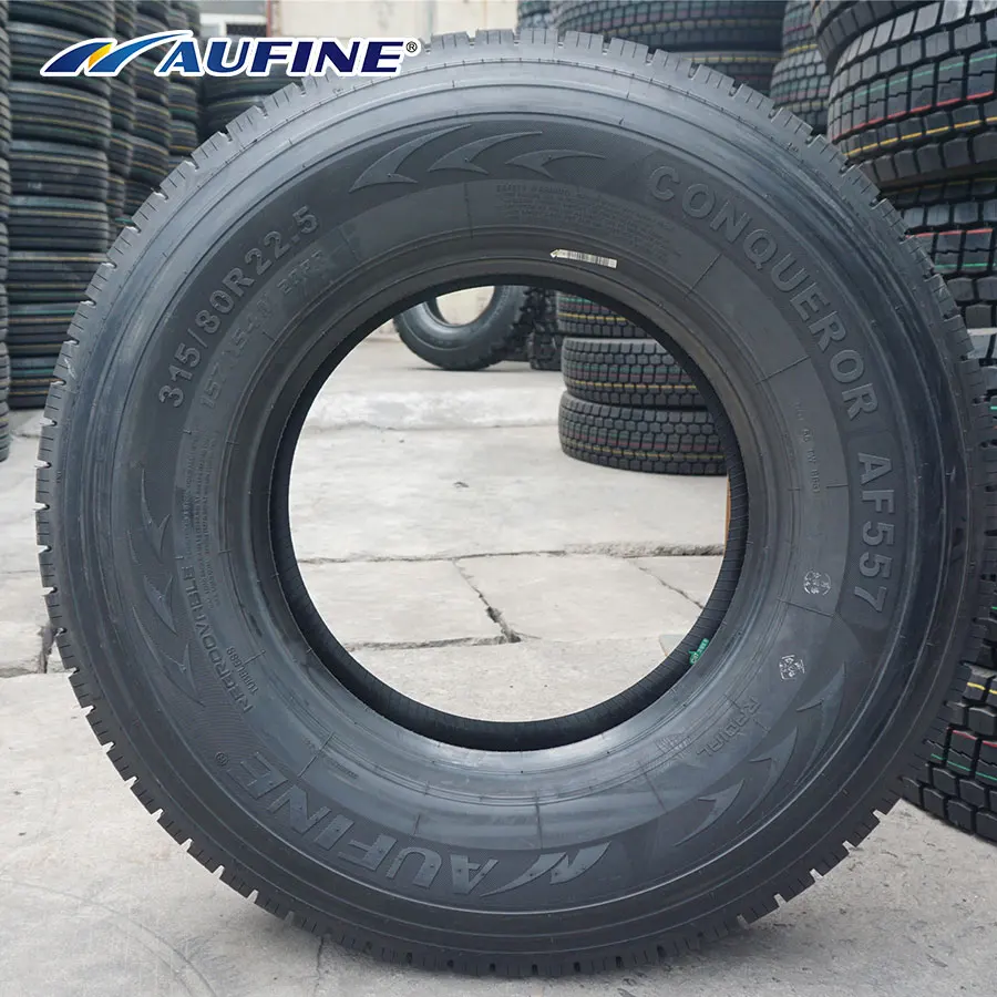 
AUFINE AF557 315/80r22.5 excellent wet and dry Truck Tire 