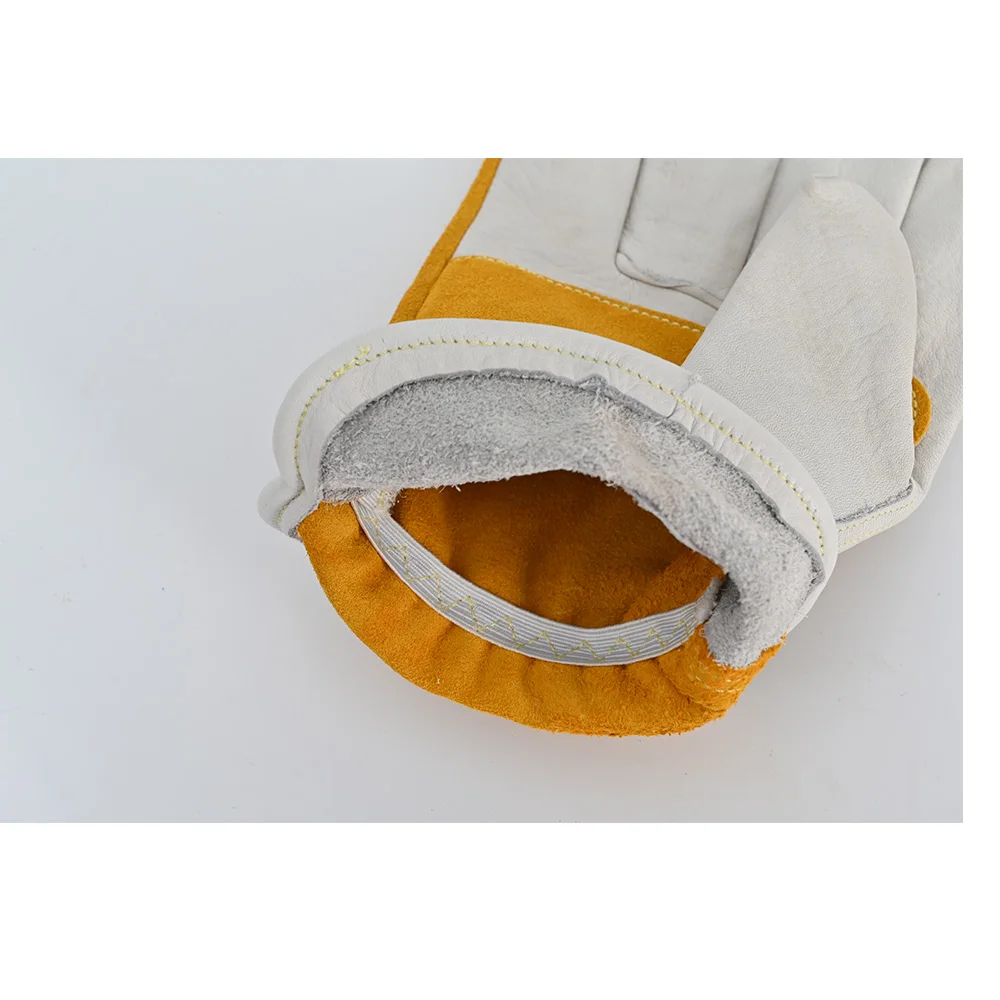 Unlined Cowhide Split Leather Work and Driver Gloves for Heavy Duty Truck Driving