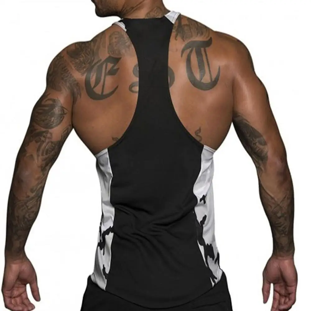
High Quality Camo Sport Gym Singlet Male Muscle Athletic Running Training Singlet Sleeveless Shirt Quick Dry Tank Top Singlet 