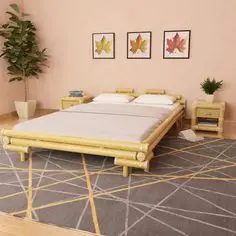 
Vietnamese style custom Bamboo Luxury Bed Premium Quality Cheapest Price for bedroom decoration from distributor 