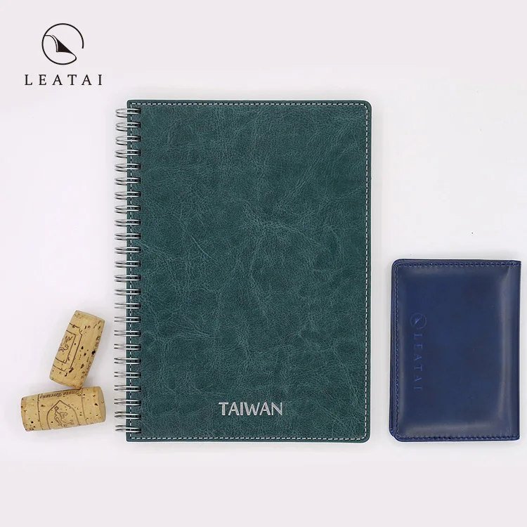 Японские блокноты на спиральном переплете из натуральной кожи