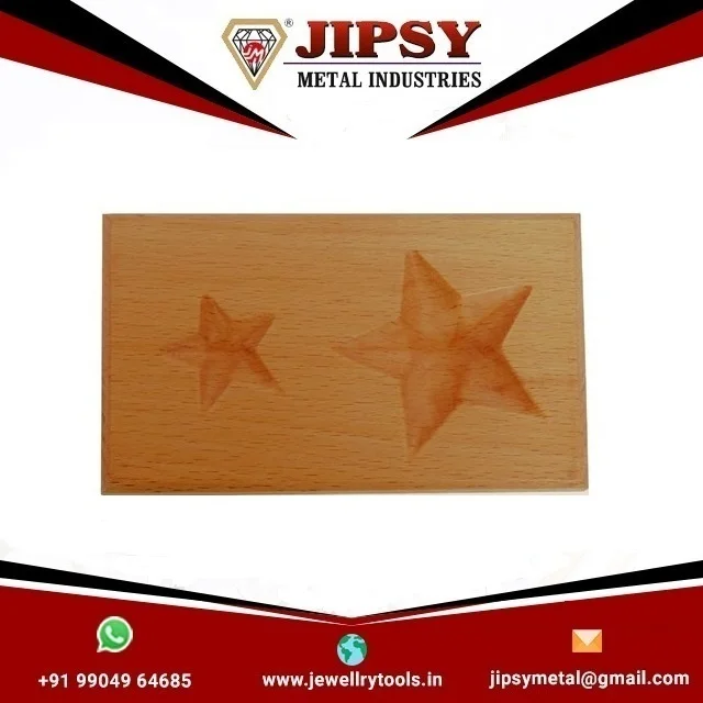 Wooden Pear Shaped Non Marring Dapping Doming plates Block with 11 Cavity Jewelry Making Metal Forming Shaping Tool