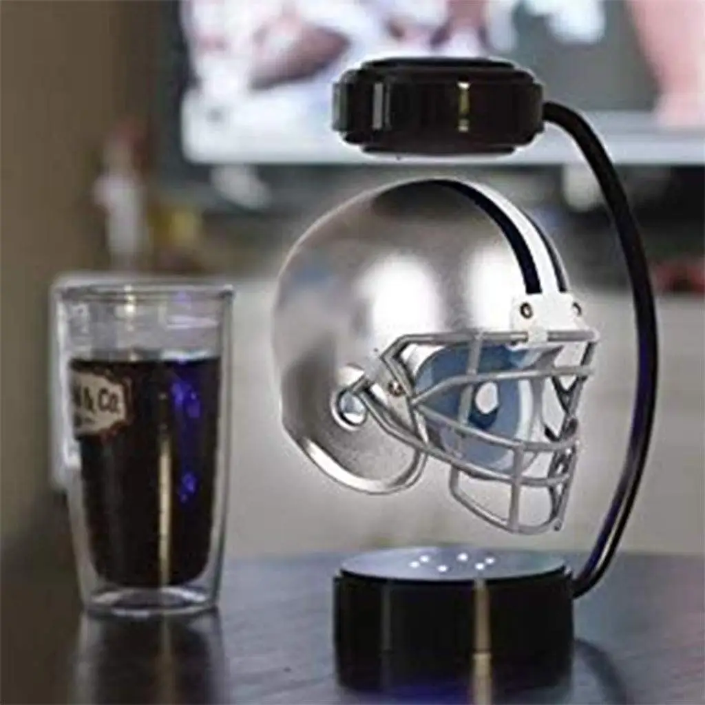 Magnetic leviation suspension creative decoration Helmet football hanging in the air Collectible gift for fan