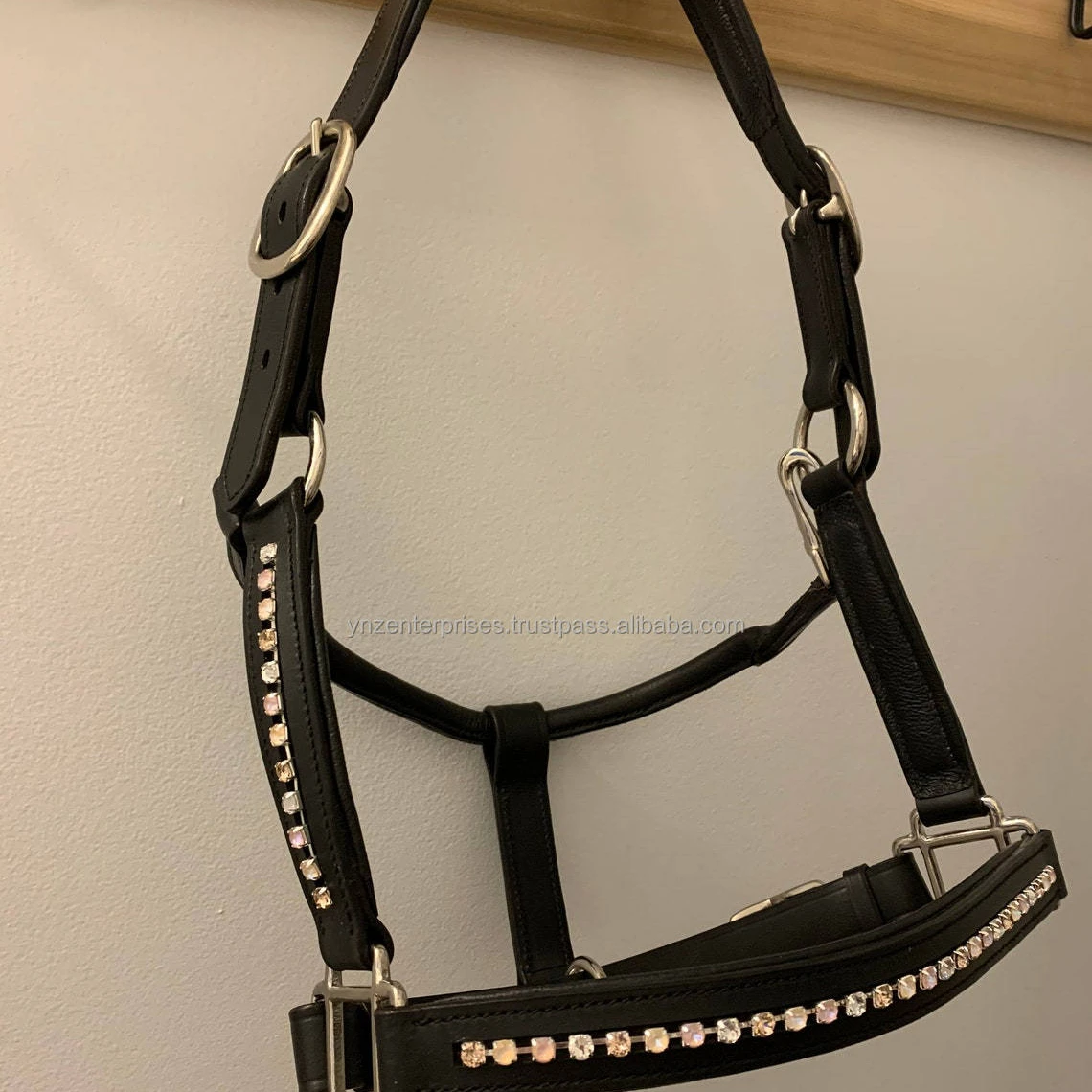 Y&Z Genuine Leather Horse Halter High Premium Quality Western Nylon Accessories Whole Sale Price Available Equestrian Rope