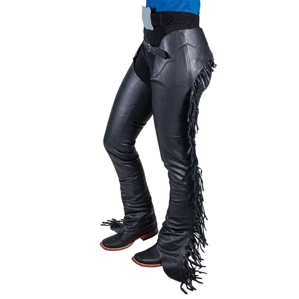 Design for performance and fashion Premium black PU leather Horse Riding Half Chaps