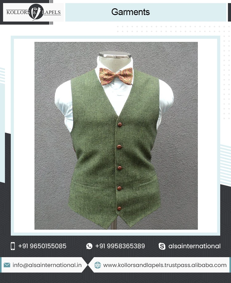 Bulk Supply Customied Mens Waistcoat High Visibility Waistcoat Custom Casual Men Waistcoat