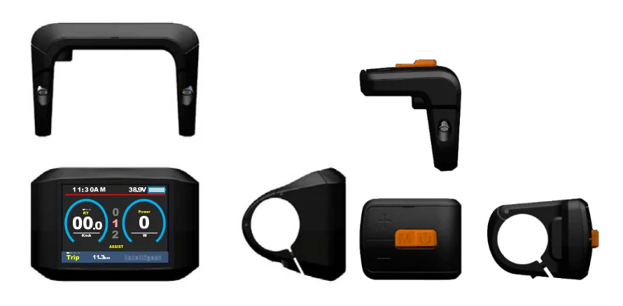 TFT 750C цветной Измеритель для электровелосипеда Bafang часть среднего двигателя дисплей