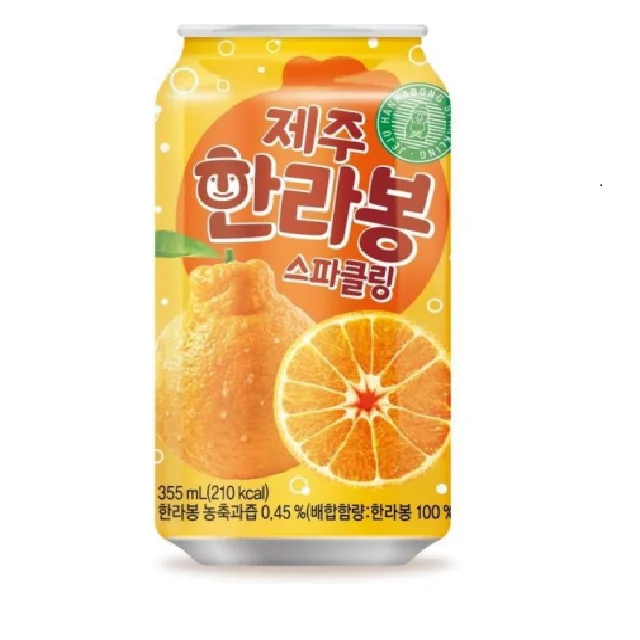 Korea Jeju Mandarin Sparkling Water (355ml) Made in Korea [CJGB co Ltd]