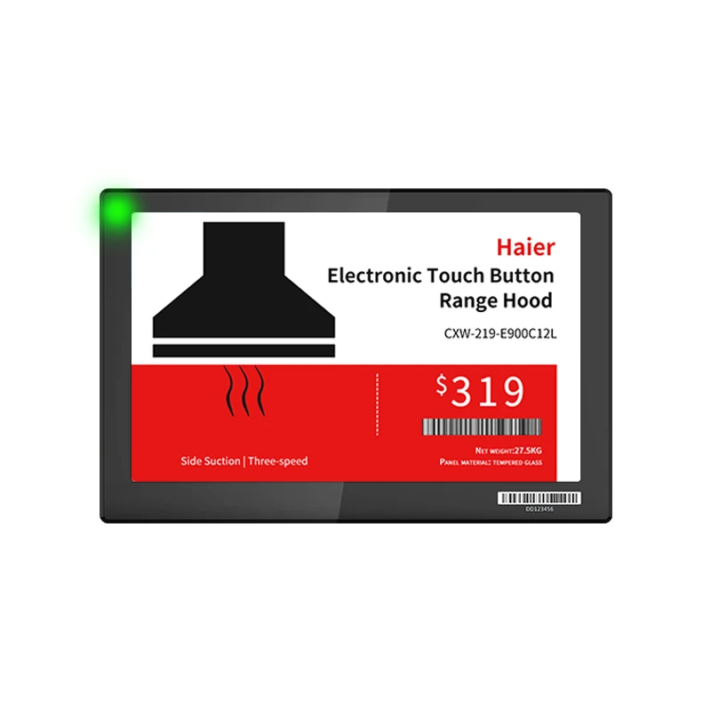 YALA ESL тонкая серия 7,5 дюймов черный беспроводной большой e-ink дисплей led esl ценник электронная этикетка полки