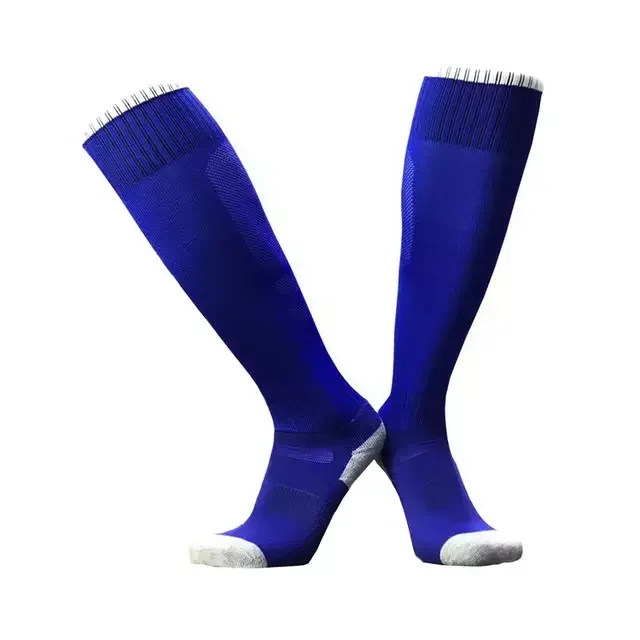 Молодежного стиля Спортивная подходят для бега и футбола, спортивные длинные сжатия противоскользящие носки для футбола, способный преодолевать Броды для взрослых