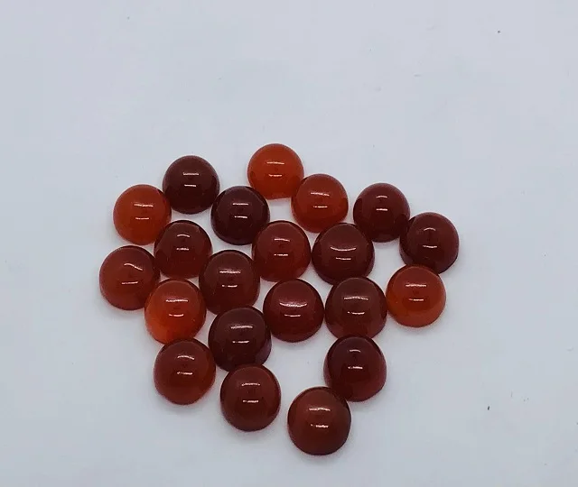 Красный цвет круглый кабошон лучшее качество оптовая продажа оникс мм свободный драгоценный камень для изготовления ювелирных изделий