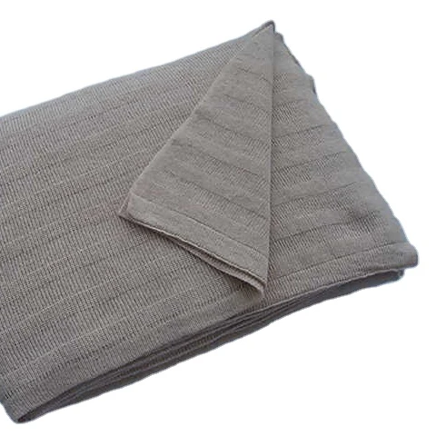 
 High quality knitted wool throw blanket for sofa  