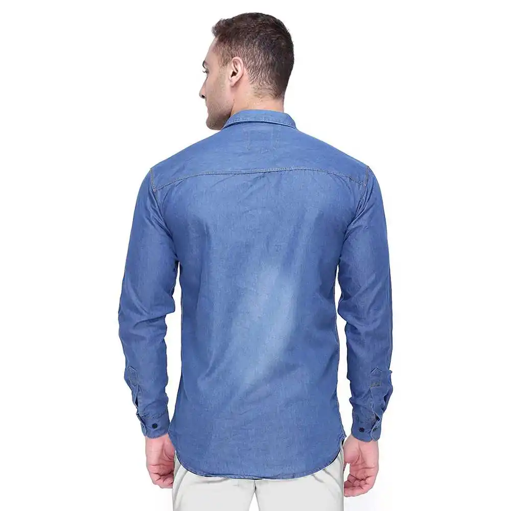 Best Selling Oversized Loose Fit Fashionable Casual Shirts For Men Denim Made New arrival Shirts
