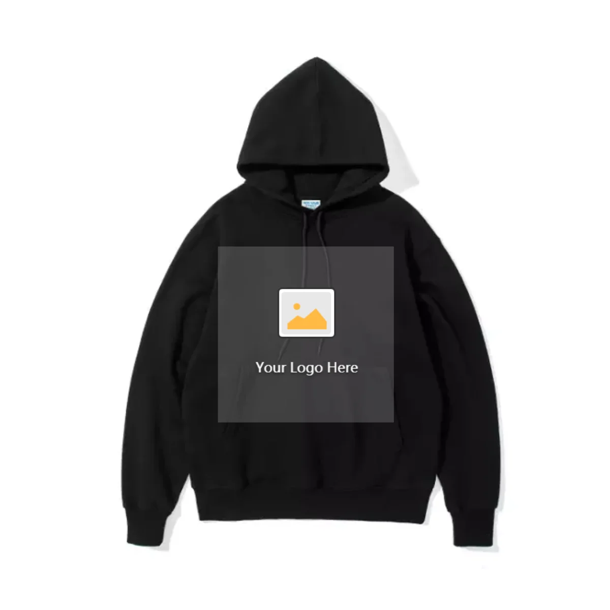 2021 Wholesale High Quality Custom Hoodies Solid Color Unisex 330gsm Oversized Blank Fleece Hoodie For Men