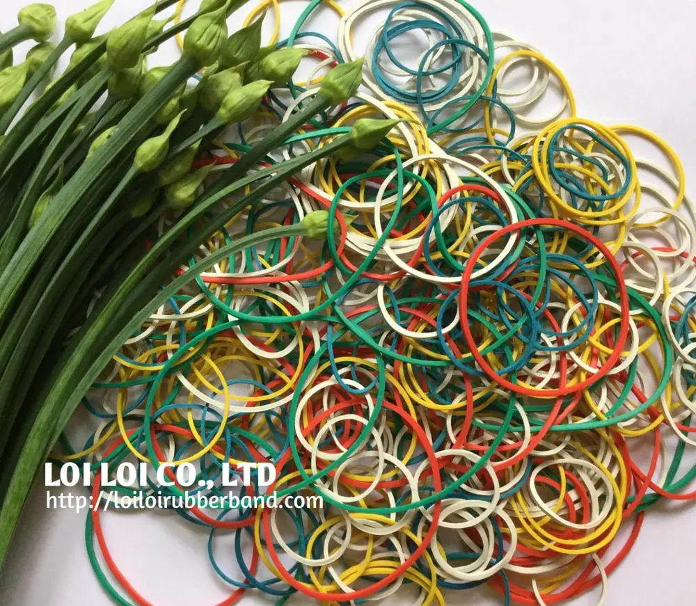 2020 Wholesale girl Fashion Elastic Rubber Bands Floral tie Hair Accessories / Colorful compound natural rubber band