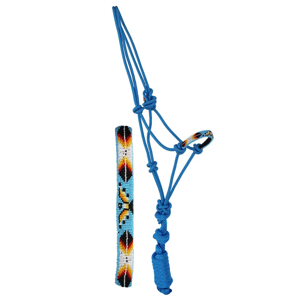 
Wholesale High quality Horse Riding Rope Halter colorful horse nylon rope halter 