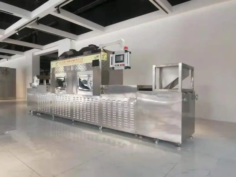 PLC controlled maca root  microwave drying machine for commercial  food dehydration and sterilization