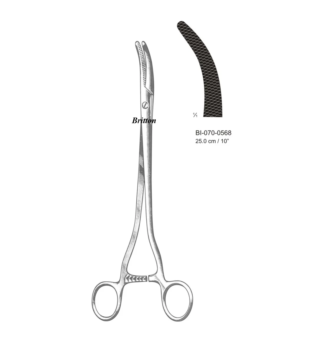 HIGH QUALITY WERTHEIM CLAMPS 25 CM SURGICAL INSTRUMENTS