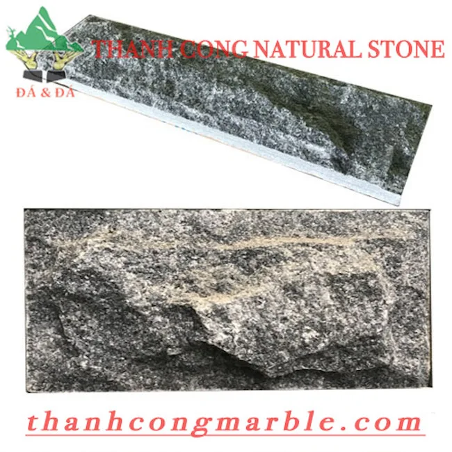 Crystal Black Stone Dark Grey Marble Tiles Stacked Wall Cladding Stone and Wall Decoration