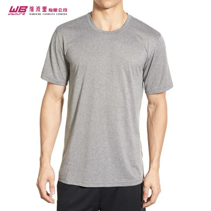 Professional	100% Polyester Wholesale fitness men gym t shirt fitness clothes absorbent custom gym clothing for Adult