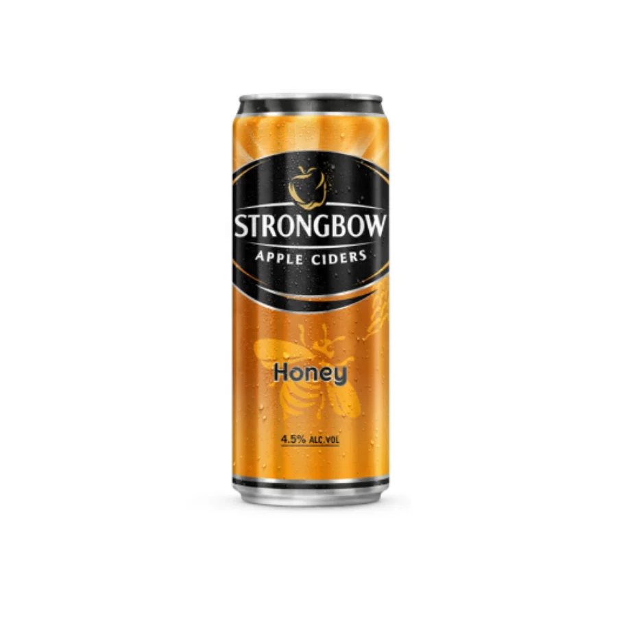 Strongbow яблочные сигареты мед 330 мл/сок со спиртом 4.5%/банка