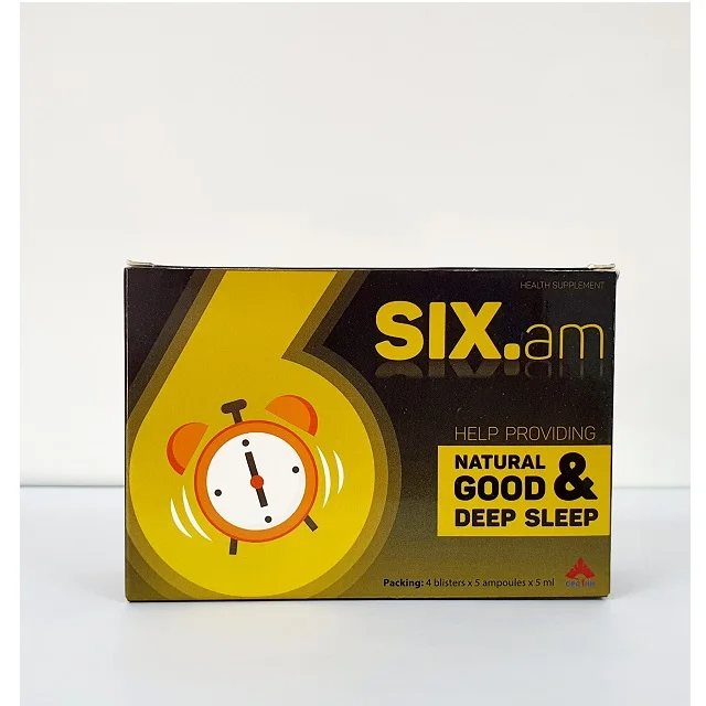 Box of 20 Ampoules Natural Liquid product for insomnia and sleeplessness for elder from herbal extract  Rotundine sulfate