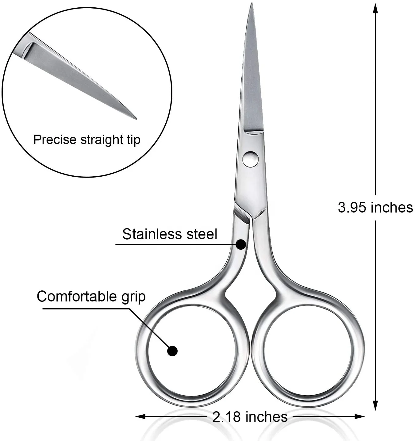 Multi Functional Premium Rose Gold Small Beauty Scissors Best Selling Nail And Cuticle Scissors For Menicure And Pedicure