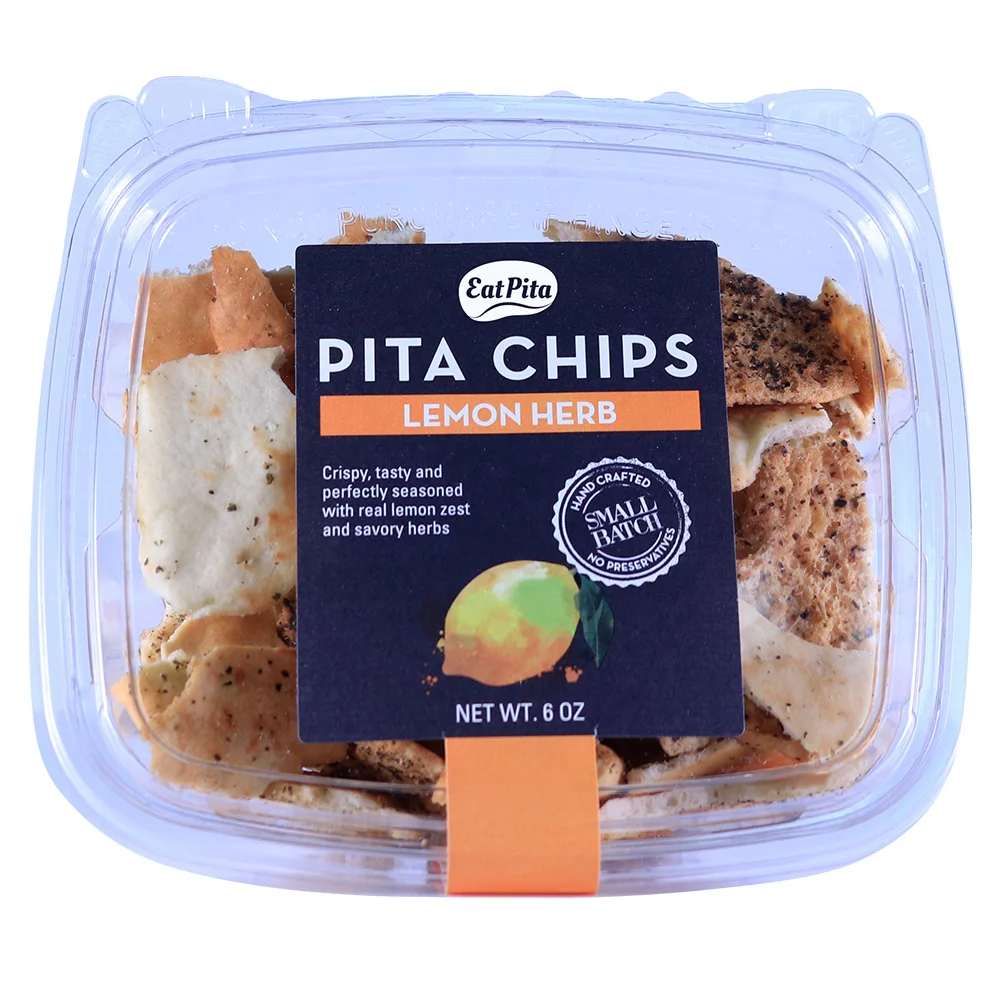 Eat Pita Wholesale High Quality Pita Chips Lemon Herb Crispy Tasty and perfectly Seasoned with Lemon Zest & Savory Herbs