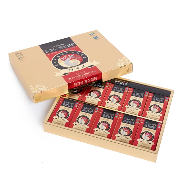 Korean K-Ginseng Gyeonggido 6 Years Panax Red Ginseng(Hongshen) Root Honey Slice (20g * 5 Packs)