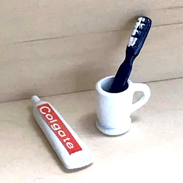 
Miniatures Accessories Tooth Brush and Paste Set for Children DIY 