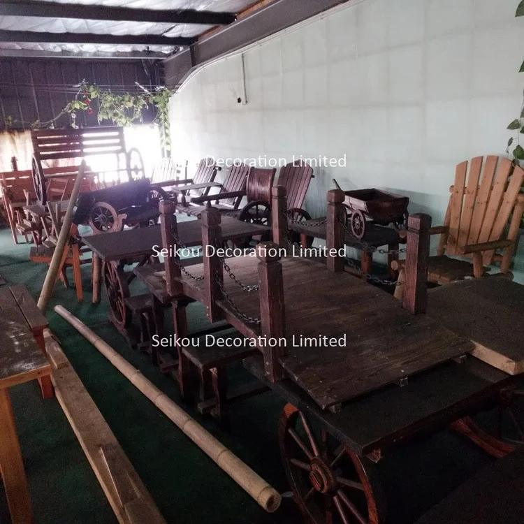 
Outdoor Garden Wooden Storage Bench with Open Seat 